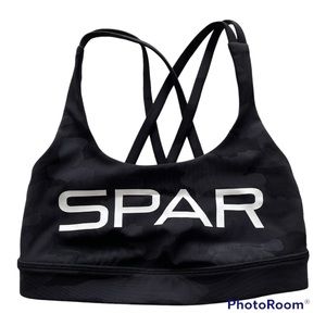 Lululemon SPAR Energy Bra Heritage 365 Camo Deep Coal Multi Size 2